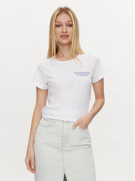 Noisy May Noisy May Tricou Sun 27030257 Alb Oversize