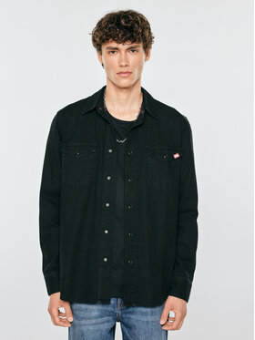 BIG STAR BIG STAR Koszula jeansowa WESTERN SHIRT Czarny Basic Fit