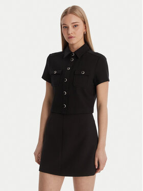 Guess Guess Krekls W6RH83 KCMU2 Melns Regular Fit