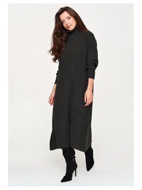 Makadamia Makadamia Sweter S181 Szary Loose Fit