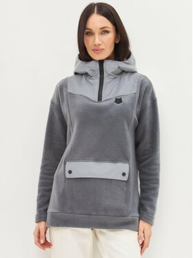 Manii'ta Lacitta Manii'ta Lacitta Polar Women's Fleece hoodie CATRAIN Szary Loose Fit