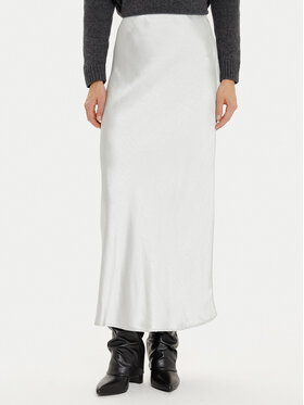Vila Vila Midi sukně Lisa 14104074 Šedá Slim Fit