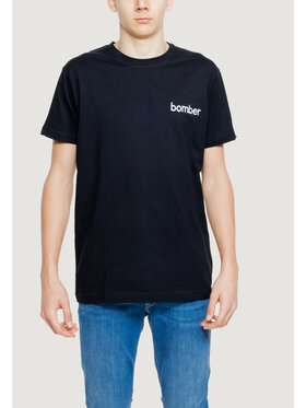 The Bomber The Bomber T-Shirt The Bomber Logo Czarny Shirt Fit