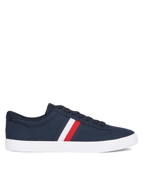 Tommy Hilfiger Tommy Hilfiger Tenisky Iconic Vulc Stripes Mesh FM0FM05072 Tmavomodrá