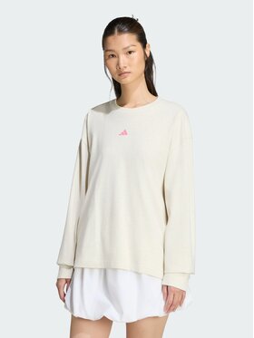 adidas adidas Bluzka 162938 Beżowy Loose Fit