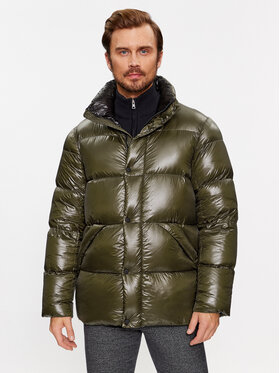 Hetregó Hetregó Пухено яке Justin 8K562 Зелен Regular Fit