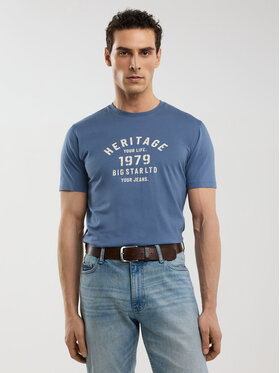 BIG STAR BIG STAR T-Shirt SERTER_402_150 Niebieski Basic Fit