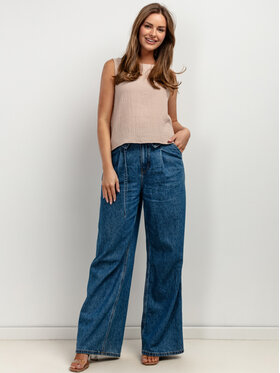 Tessita Tessita Top T430/3/M Beżowy Relaxed Fit