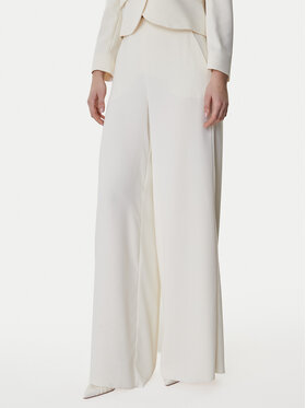 Marella Marella Pantaloni palazzo Campo 2613131043 Écru Wide Leg