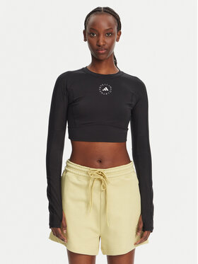 adidas by Stella McCartney adidas by Stella McCartney Tricou tehnic TrueStrength IW3859 Negru Slim Fit