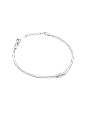 Fugart Fugart Bransoletka Bransoletka z białego złota z diamentami FB-004-B585-B0.10 Biały