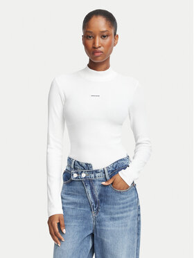 Guess Jeans Guess Jeans Blusa W6BP06 K5471 Bianco Slim Fit