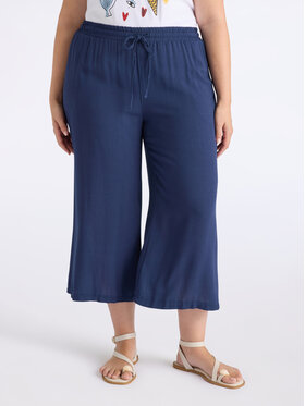 Fiorella Rubino Fiorella Rubino Pantaloni di tessuto P004L002291N034 Blu Regular Fit