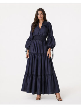 Castellani Castellani Sukienka codzienna Firenze Granatowy Regular Fit