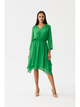 Stylove Stylove Každodenní šaty S354 Zelená Modern Fit