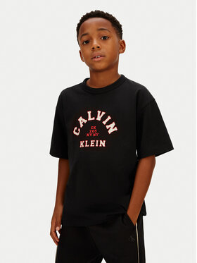 Calvin Klein Jeans Calvin Klein Jeans Tricou Varsity Graphic IB0IB02637 Negru Regular Fit