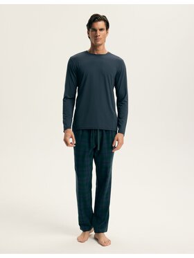Esotiq Esotiq Piżama 44403 Niebieski Regular Fit