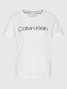 Calvin Klein Majica Core Logo K20K202142 Bela Regular Fit