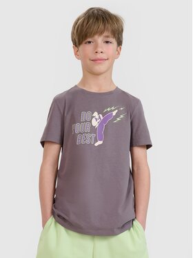 4F 4F T-shirt 4FJRSS25TTSHM2643-23S Grigio Regular Fit