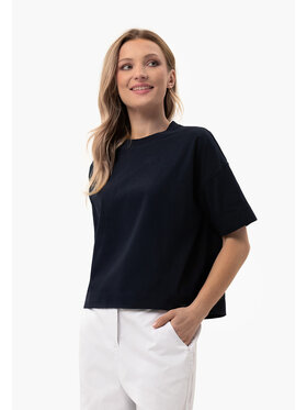 Volcano Volcano T-Shirt T-FLAME Granatowy Regular Fit