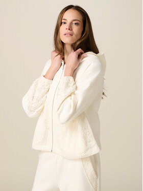 Oltre Oltre Bluza G874J004313N021 Biały Regular Fit