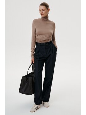 MARI PRETI MARI PRETI Pantaloni di tessuto Cavalier II Nero Wide Leg