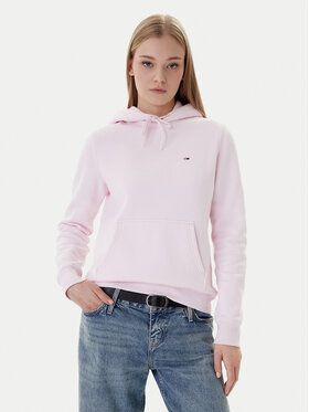 Tommy Jeans Tommy Jeans Džemperis ar kapuci Flag DW0DW19958 Rozā Regular Fit
