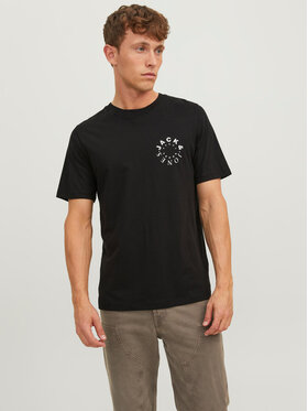 Jack&Jones Jack&Jones Тишърт 12242554 Черен Regular Fit