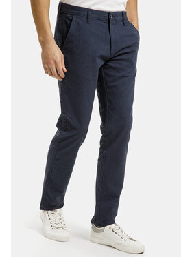 Cross Jeans Cross Jeans Chinosy F 194-288 Granatowy Tapered Leg