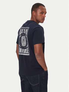 Mustang Mustang Tričko Akron 1016869 Tmavomodrá Relaxed Fit