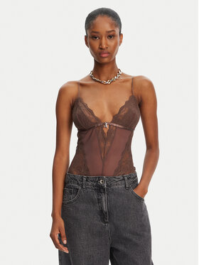 Patrizia Pepe Patrizia Pepe Body 2I0143/A602-B825 Brązowy
