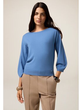 Oltre Oltre Sweter M280J005014N034 Turkusowy Regular Fit