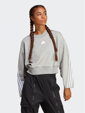 adidas adidas Pulóver Future Icons 3-Stripes Sweatshirt IB8496 Szürke Loose Fit