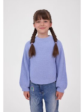 minoti minoti Sweter 32KNIT166 Niebieski jasny Oversize