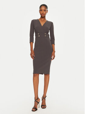 Rinascimento Rinascimento Rochie cocktail CFC0119920003 Gri Regular Fit