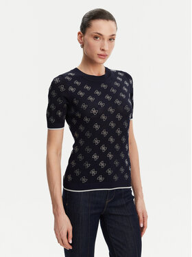 Guess Guess Svetr W5GR20 Z3D60 Tmavomodrá Regular Fit
