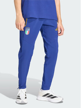 adidas adidas Spodnie materiałowe Włochy Tiro Błękitny Regular Fit