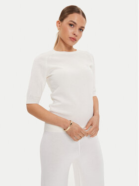 Max Mara Leisure Max Mara Leisure Πουλόβερ Cima 24263660 Λευκό Regular Fit