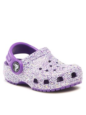 Crocs Natikače Crocs Classic Glitter Kids Clog T 206992 Ljubičasta