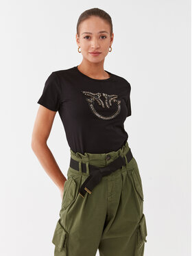 Pinko Pinko T-shirt Quentin 100535 A15D Noir Regular Fit