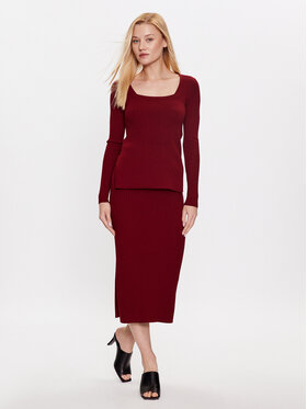 Max Mara Leisure Bluza Timore 2333660334 Bordo Rdeča Regular Fit