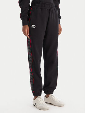 Kappa Kappa Pantaloni trening Banda Adina 311M8HW Negru Regular Fit
