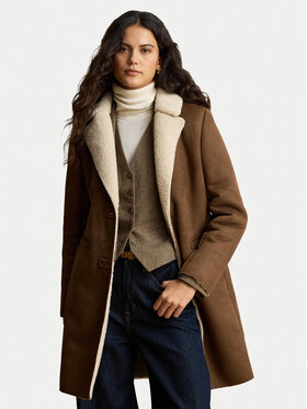 LAUREN RALPH LAUREN LAUREN RALPH LAUREN Изкуствен кожух 297P04121003 Кафяв Regular Fit