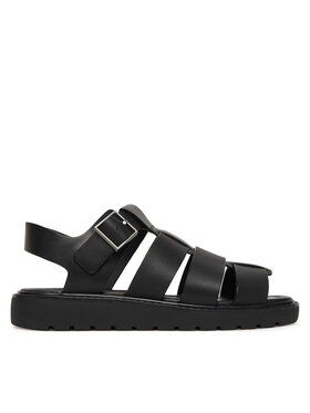 Calvin Klein Calvin Klein Sandály Sq Molded Sndl Fisher Lth HW0HW02870 Černá