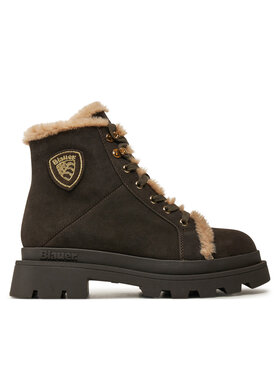 Blauer Blauer Schnürstiefeletten F4KIMMEL06 Braun