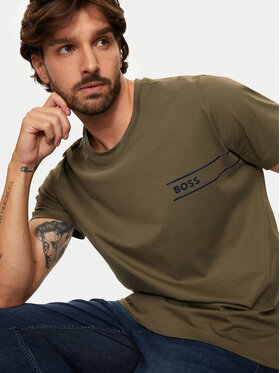 Boss T-shirt 50517715 Zelena Regular Fit