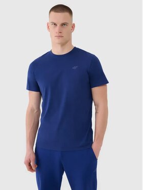 4F 4F Tričko 4FWMM00TTSHM2256-031S Tmavomodrá Regular Fit