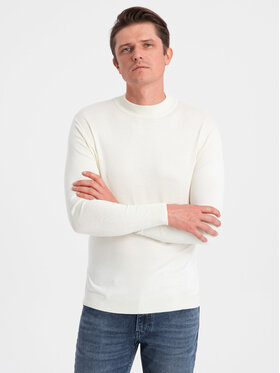 Ombre Ombre Svetr OM-SWTN-0100 Béžová Regular Fit