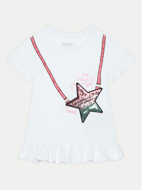 Guess Guess T-Shirt K5RI19 K6YW4 Biały Regular Fit