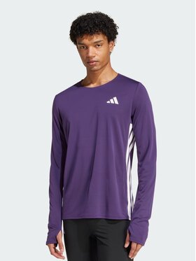 adidas adidas Koszulka techniczna Adizero Running Long Sleeve Tee Fioletowy Slim Fit